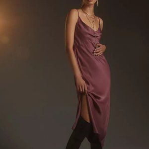 NWOT Anthropologie Elyse Bias Slip Dress. Size XS.